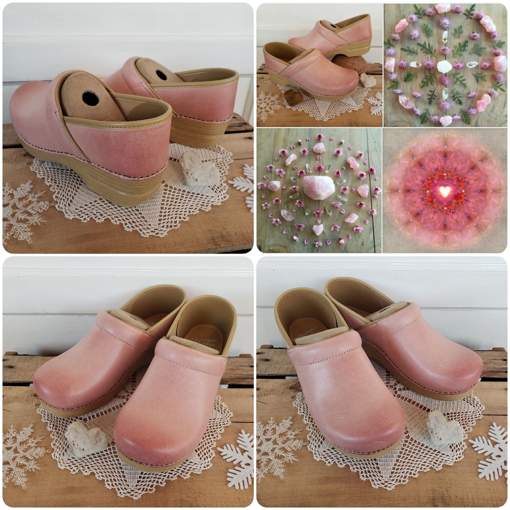 🌸AvaiLable🌸inQuire🌸Rose Quartz Dansko Pro Honey Clogs Pink Burnished 37 39 - Picture 4 of 11